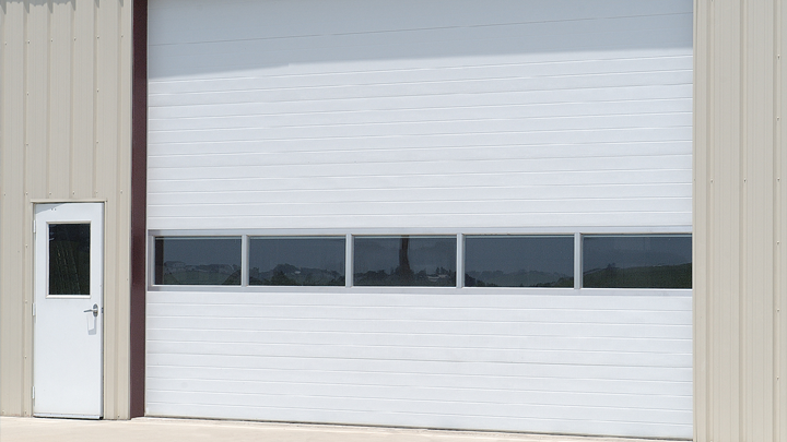 large commercial overhead doors for building