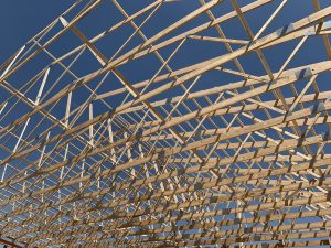 engineered wooden roof trusses for barn