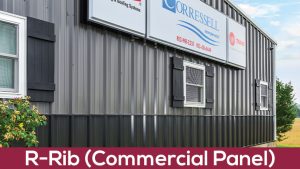 r rib commercial panel metal siding