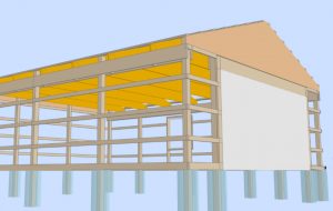 3d design of new pole building