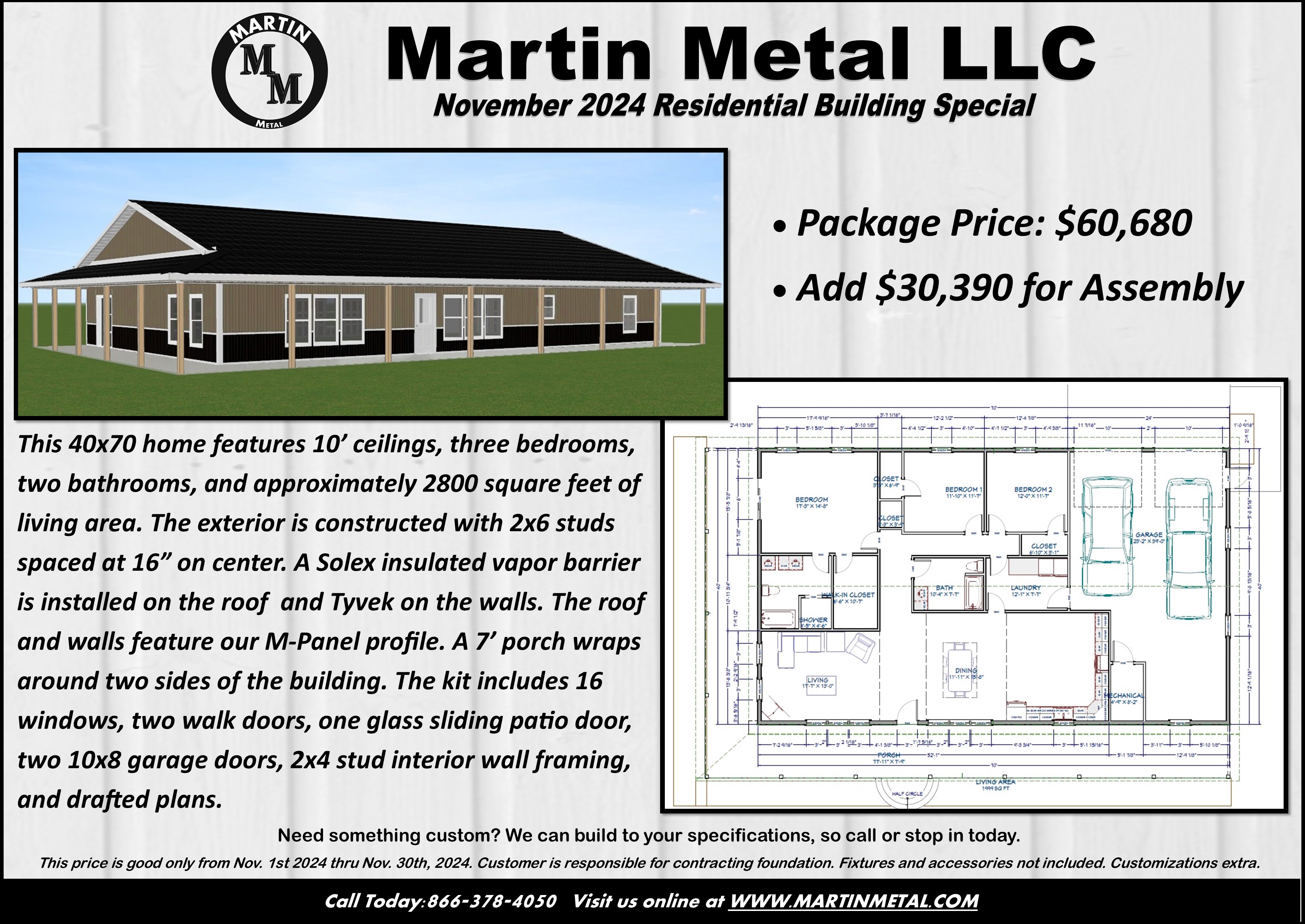 Martin Metal Special Building Price