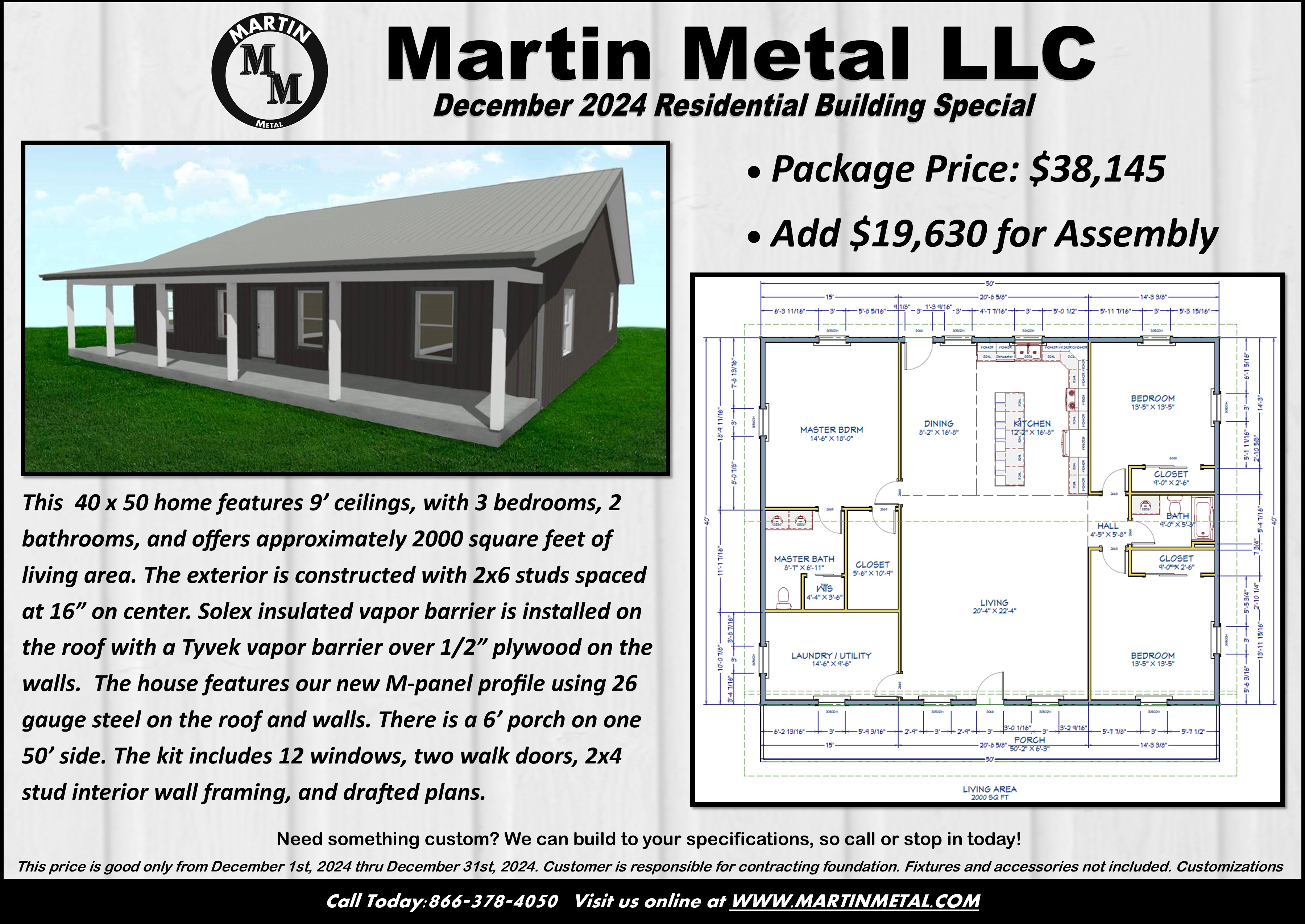 Martin Metal Special Building Price