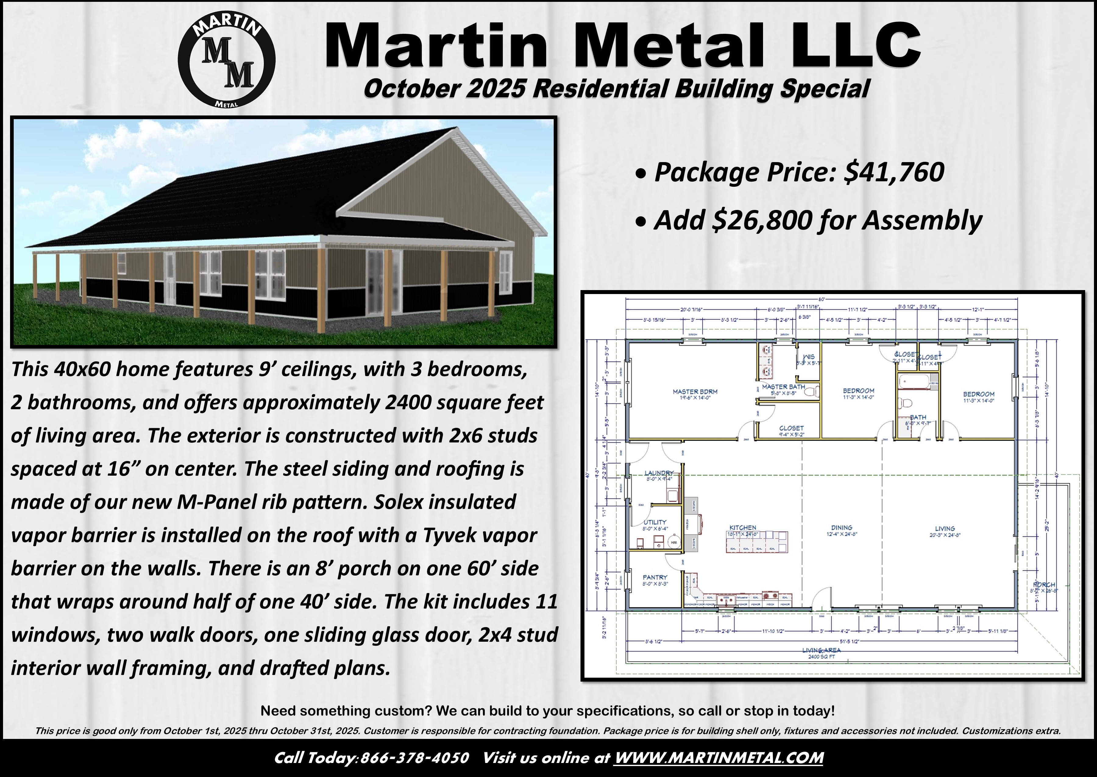 Martin Metal Special Building Price