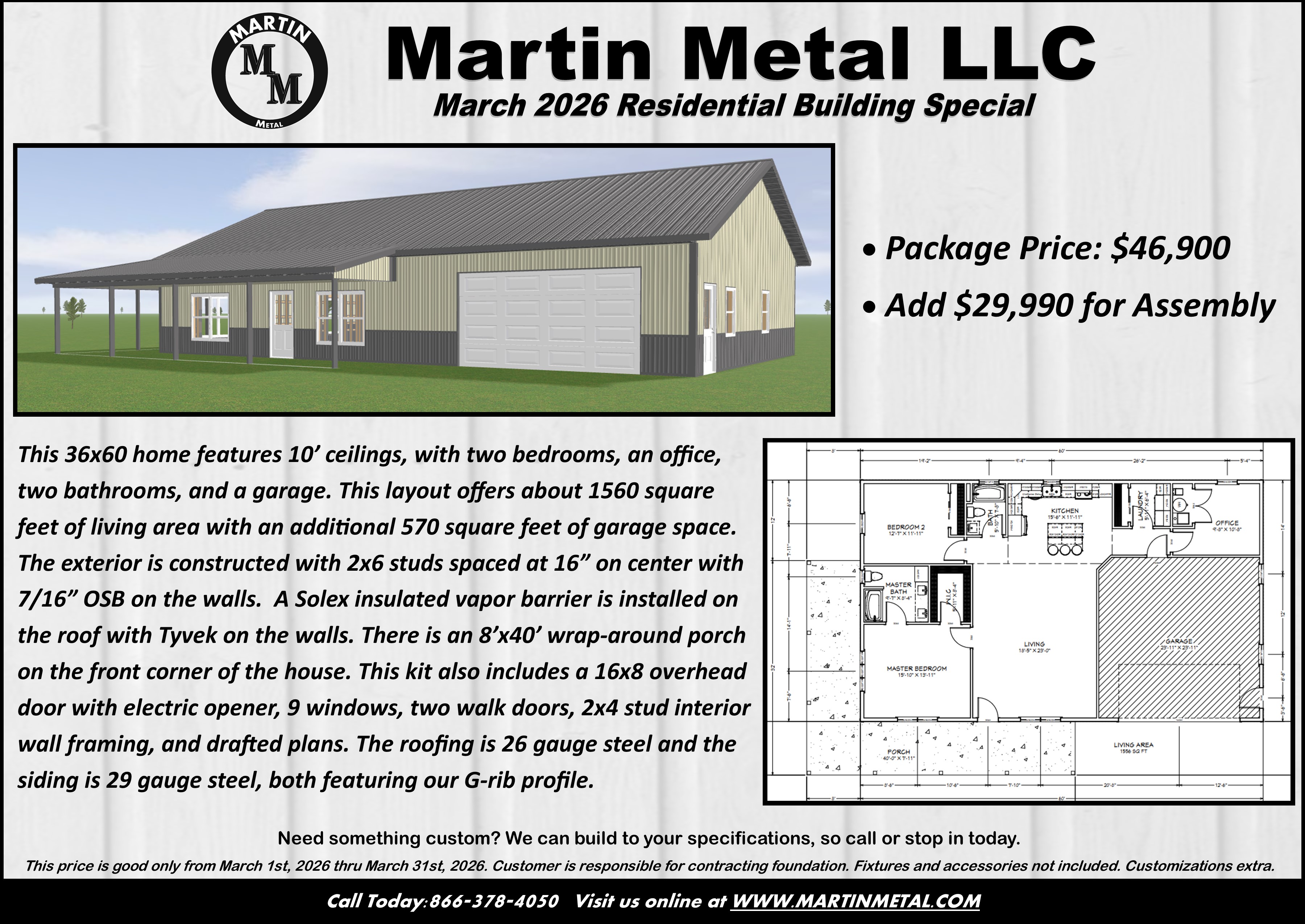 Martin Metal Special Building Price