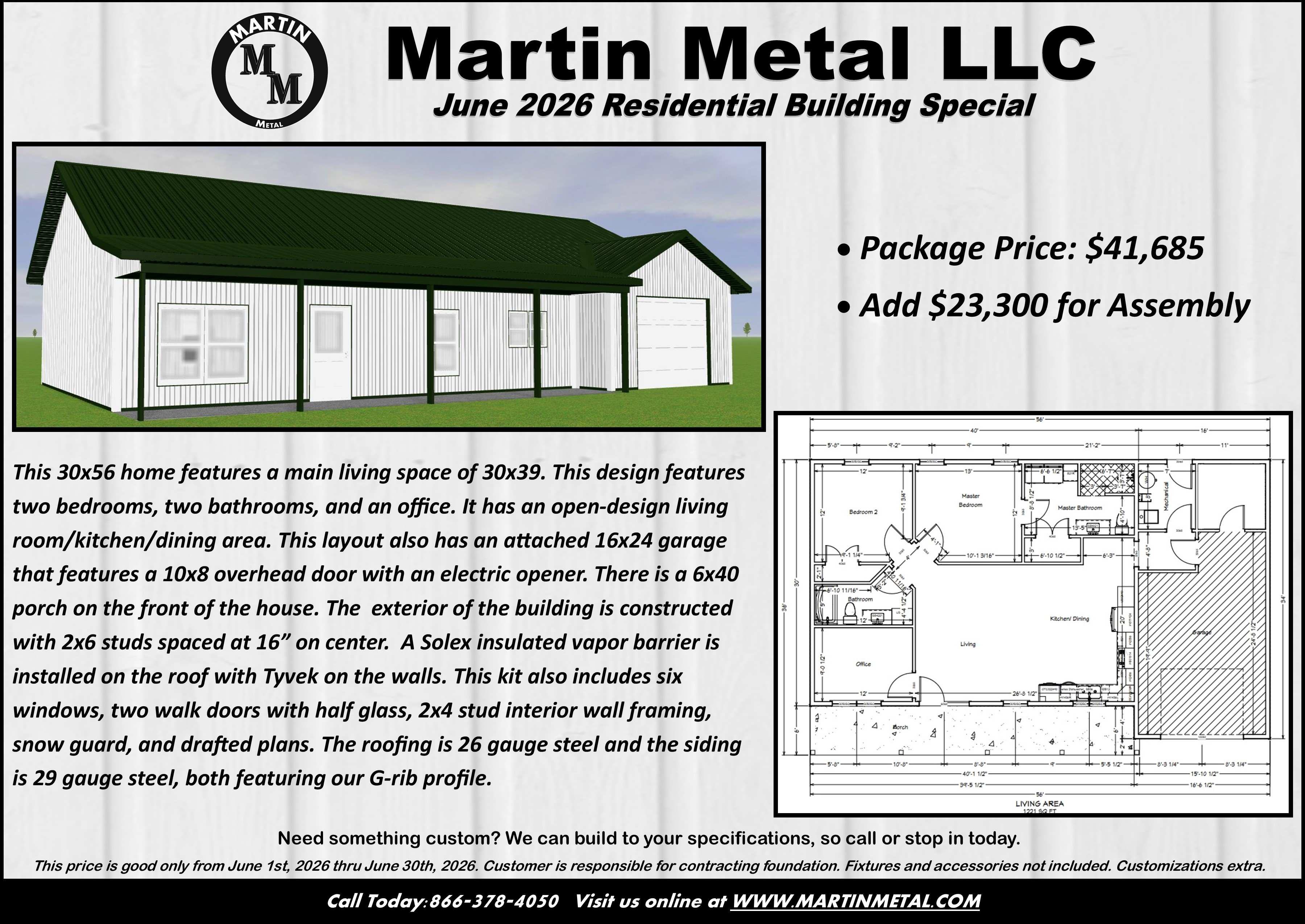 Martin Metal Special Building Price