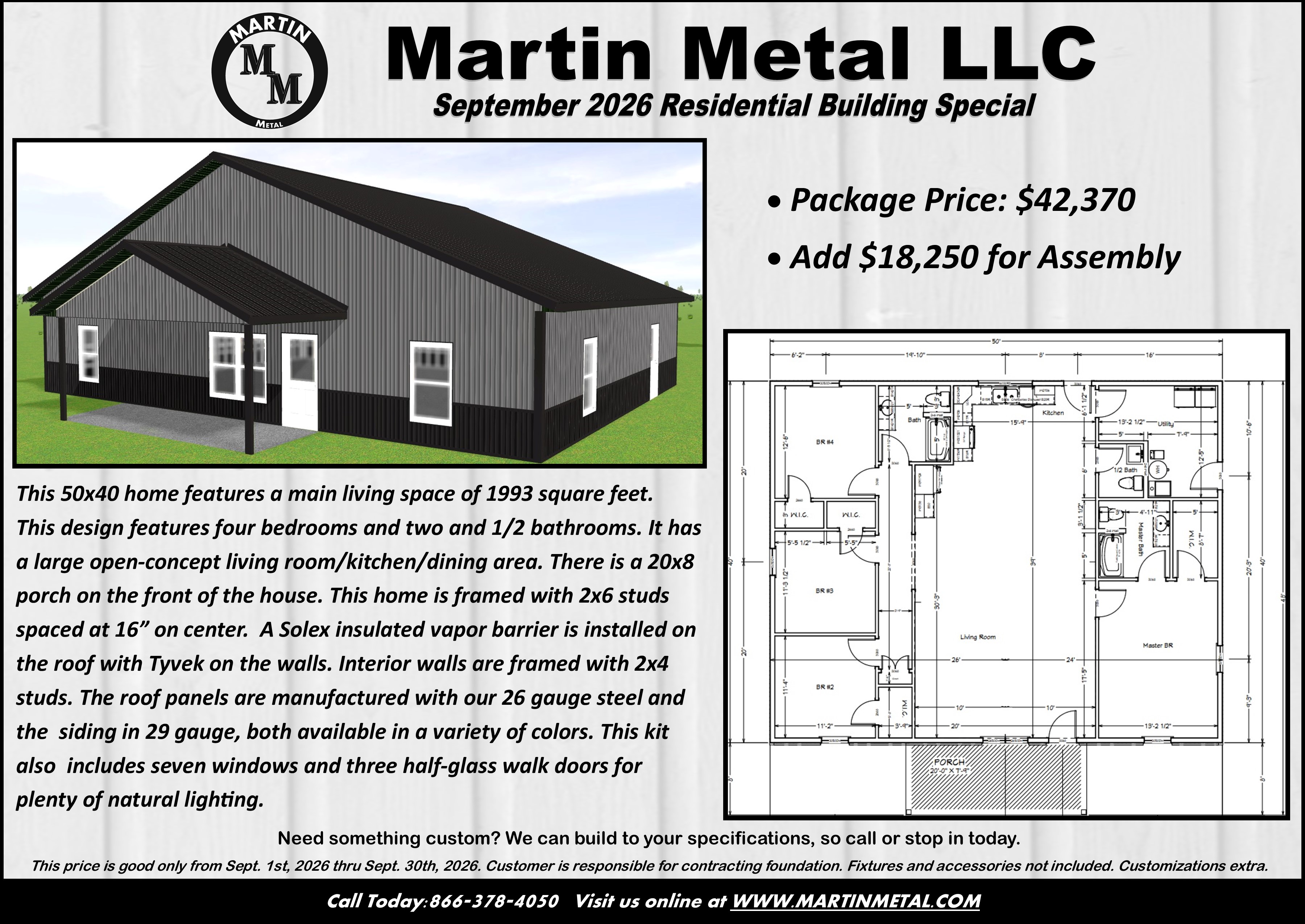 Martin Metal Special Building Price